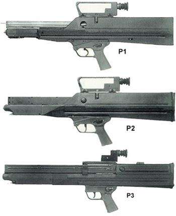 Прототипы 1, 2 и 3 винтовки HK G11