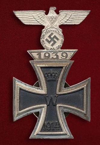 Железный Крест I степени 1939 года с пристежкой