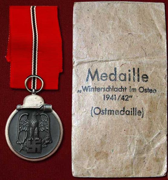 Медаль "За зимнюю кампанию на Востоке 1941/42" и документы к ней