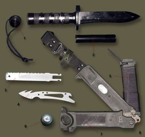 Рис. 1. Комплектация ножа НВ-1-01 «Басурманин»