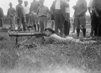 Испытания пулемета Lewis в США в 1917 году