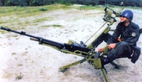 Крупнокалиберный пулемет НСВ-12,7 «Утес» на зенитном станке 6У6