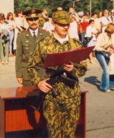 Автор сайта принимает воинскую присягу, 2003 год