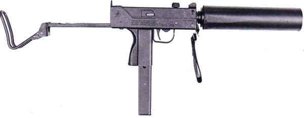 Пистолет-пулемет Ingram MAC11 с глушителем