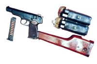 Автоматический Пистолет Стечкина с кобурой-прикладом и подсумками с магазинами