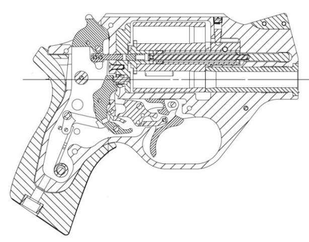 Схема револьвера Chiappa Rhino