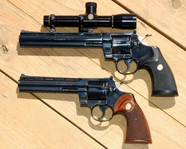 Револьвер Colt Python со стволами 6 и 8 дюймов