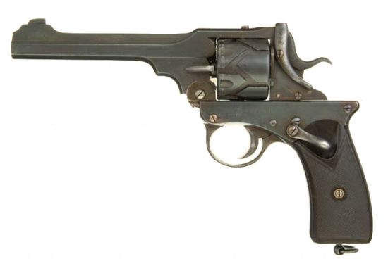 Автоматический револьвер Webley-Fosbery калибра .455, модель 1901 года