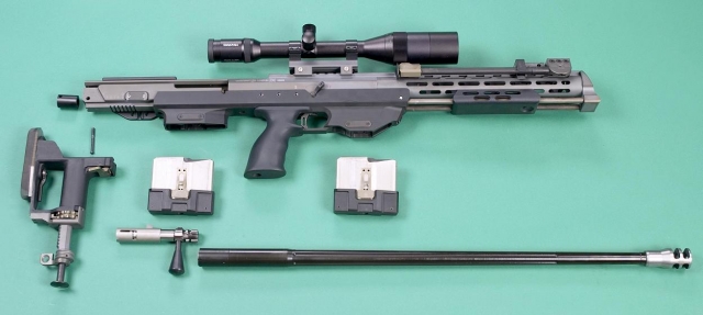 Снайперская винтовка DSR-1 разобрана на основные компоненты