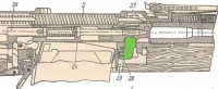 Схема узла запирания винтовки АВС-36