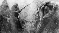 Русские солдаты, вооруженные винтовками Winchester M1895